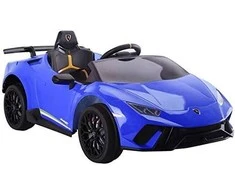 Lean Cars Vienvietis elektromobilis vaikams Lamborghini Huracan, mėlynas