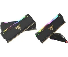 RAM PATRIOT Viper Steel RGB DDR4 16GB 2x8GB 3200MHz su Juodas Heathshield Dual Kit