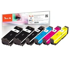 Tusz Peach Tusz PI200-487 / Epson No. 33 (Photo juodas, Juodas, Cyan, Magenta, Geltona)
