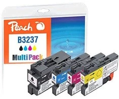 Peach Peach 321008 rašalo kasetė 4 vnt., Juoda, žydra, violetinė, geltona