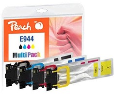 Peach Peach PI200-786 rašalo kasetė, 4 vnt. Pakaitinė juoda, žydra, rausvai raudona, geltona