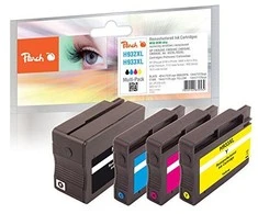 Peach 319112 rašalo kasetė Juoda, Žydras, Rausvai raudona, Geltona 4 vnt
