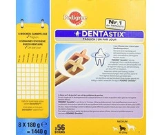 PEDIGREE Dentastix Medium - skanėstas dentystyczny dla psów vidutinio dydžio veislėms - 8x7szt