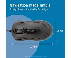 Leitz Kensington Pelė in a Box kompiuterinė pelė USB A tipo Optinis 800 DPI Abiems rankoms