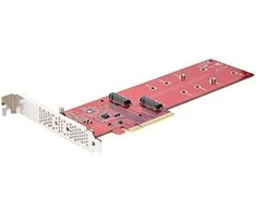 StarTech StarTech DUAL-M2-PCIE-CARD-B vidinis M.2 adapteris