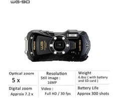 Pentax WG-90 Juodas