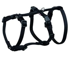 TRIXIE Panic petnešos su apsauga nuo nuo pabėgimo, M-L 50-75 cm-20 mm, juodos