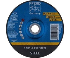 Plieno šlifavimo diskas PFERD PSF Ø178x7x22mm A30