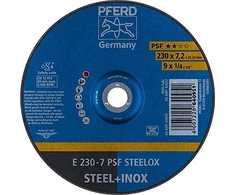 Šlifavimo diskas PFERD E230-7 A24 L PSF-INOX