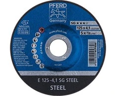Metalo šlifavimo diskas Ø125x4x22mm E125-4 A24 R SG šlifavimo diskas PFERD