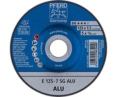 Metalo šlifavimo diskas Ø125x7x22mm E125-7 A 24 N SG ALU PFERD