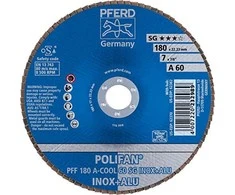 Šlifavimo diskas PFERD PFF A-Cool SG Inox+Alu 60