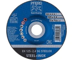 Nerūd. plieno pjovimo diskas PFERD EH 125x2,4mm A46 R SG-INOX