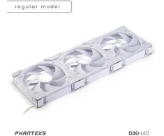 Phanteks D30 PWM Regular Airflow, D-RGB korpuso ventiliatorius, 3-pack – 140mm, baltos spalvos