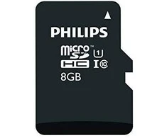 „Philips Micro SDHC“ kortelė 8 GB, 10 klasės, UHS-I, U1, su adapteriu