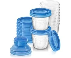 Philips Avent Mėlyno pieno talpyklA 10x180ml (SCF618 / 10)