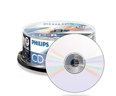 1x25 Philips CD-R 80Min 700MB 52x SP