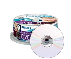 1x25 Philips DVD-R 4,7GB 16x IW SP