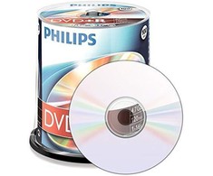 1x100 Philips DVD+R 4,7GB 16x SP