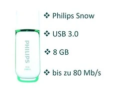Philips USB 3.0 8GB Snow Edition Žalias