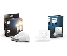 „Philips WA 11W A60 E27“ 2 vnt. pakuotė | E27 | 11 W | Nuo šiltos iki vėsios, balta 2200K–6500K | „Bluetooth“ ir „Zigbee“