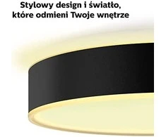 Lubinis šviestuvas Philips Hue Enrave juodas L