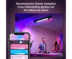 Lubinis šviestuvas Philips Hue Centris 4 taškų juoda specialios formos BT lubinė lempa