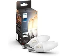 „Philips Hue“ E14 4W WA BT žvakės, 2 vnt. pakuotėje