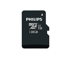 „Philips Micro SDXC“ kortelė 128 GB, 10 klasės UHS-I U1, įskaitant. Adapteris