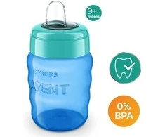 Philips AVENT 260 ml 9+ mėn. EASY SIP neišsipilanti gertuvė, mėlyna