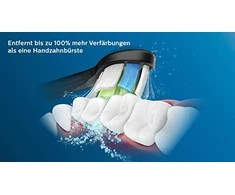 4 dalių šepetėlių galvučių pakuotė Philips Sonicare Optimal White HX6064/11, Juodos