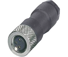 Phoenix Contact 3-pin tiesiai M8 kištukas lizdas žalvario jungtis 0, 14- 5 mm2 SACC- M 8FS- 3COM- SW (1506888)