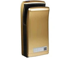Džiovintuvas kieszeniowa ścienna do rąk elektrinė auksinė 1200W Physa Bari auksinis