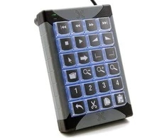 Klaviatūra P&amp;I Engineering XK-24, Laidinis, USB, Juoda, Pilka