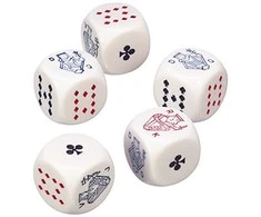 Piatnik Jumbo pokerio kauliukai žaidimas