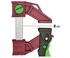 Greitos fiksacijos spaustuvas PAL plastikinis, 30cm*8, max 120kg PIHER