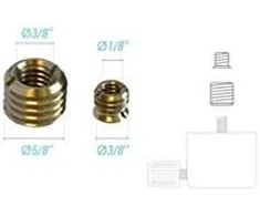 Piher Thread adaptors 3/8" - 5/8 and 1/4" - 3/8"