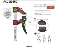 Greitos fiksacijos spaustuvas PAL plastikinis, 16cm*8, max 120kg PIHER