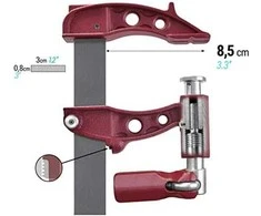 Spaustuvas PIHER Maxipress E 40cm, žiočių gylis 9,5cm, maks. 8500N