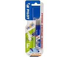 Pilot Pen Pilot Frixion mėlyni 0,5mm trintukai rašiklio papildymai, 3 vnt.