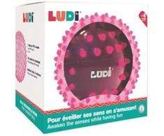 LUDI mankštos kamuolys, rožinis, 20 cm
