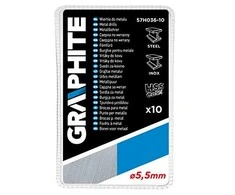 Grąžtas Graphite Metaliniai grąžtai HSS-Co 5,5 mm, 10 vnt.