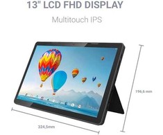 Planšetė Xoro Megapad 1333 Pro 3 13.3" 128 GB Juodas (XOR400669)