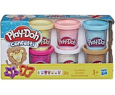PLAY-DOH CASTRY RINKINYS KONFETI PASTA 6 VAMZTELIŲ VAMZTELIŲ PRIEDAI