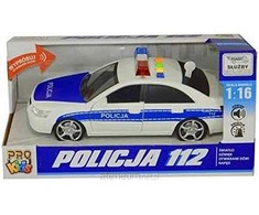Pro Kids AUTO policija, 1:16, šviesa ir garsas, 24 cm, plastikas.
