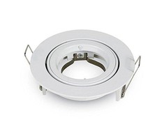 GU10 lemputės rėmelis V-TAC, apvalus, baltas, Φ95 x 32 mm