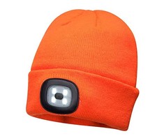 Kepurė PORTWEST B029 su USB pakraunamu LED galvos žibintu, Pw spalvos: Oranžinis