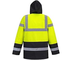 Gero matomumo kontrastinga PORTWEST S466 kelininko striukė, Dydis: XL, Pw spalvos: Geltona/Juodas