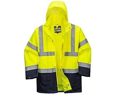5 viename dviejų spalvų striukė Portwest S766, Dydis: M, Pw spalvos: Geltona/Navy