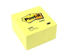 3M Lipnūs lapeliai POST - IT "Kubas", 76 x 76 mm, 450 lapelių